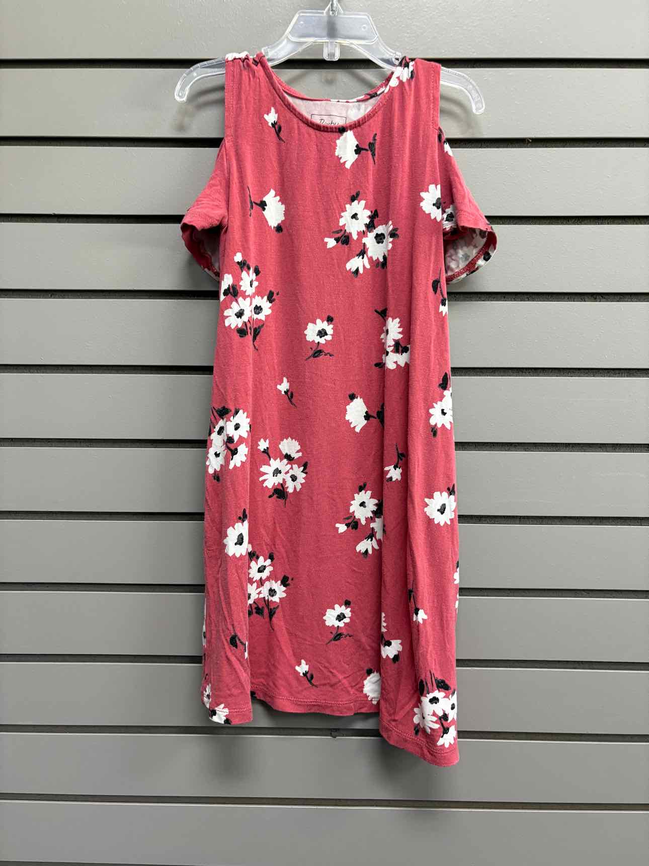 Girl's Child Size 6/7 bixby Pink Floral Short Sleeve Above Knee Dress