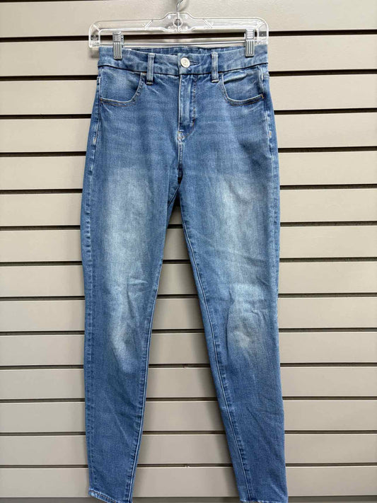 Women's Waist Size 2 American Eagle Blue Denim Jean