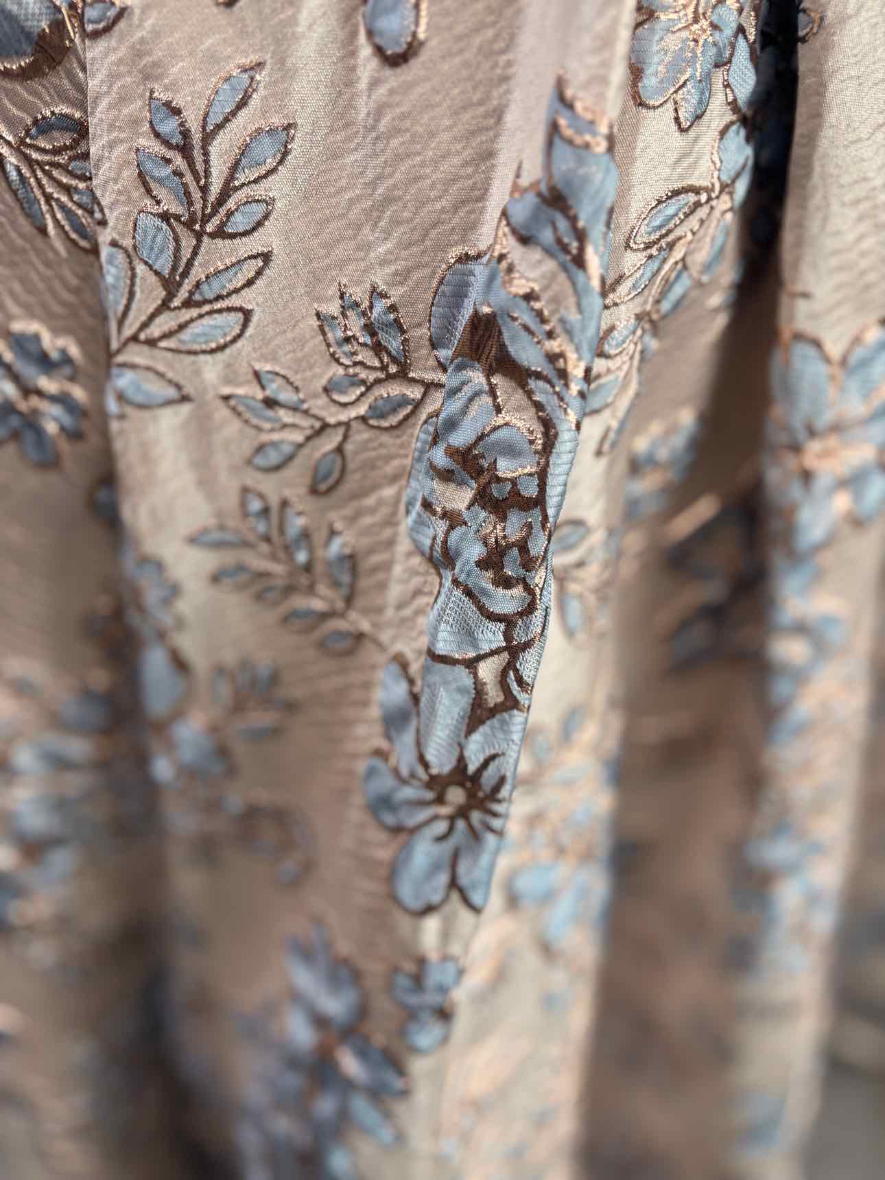 Women's Size 5 Rose Gold Macys Sleeveless Floral Maxi Dress