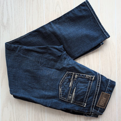 Men's Mens Size 34 32 Ariat Blue Denim Casual Jean