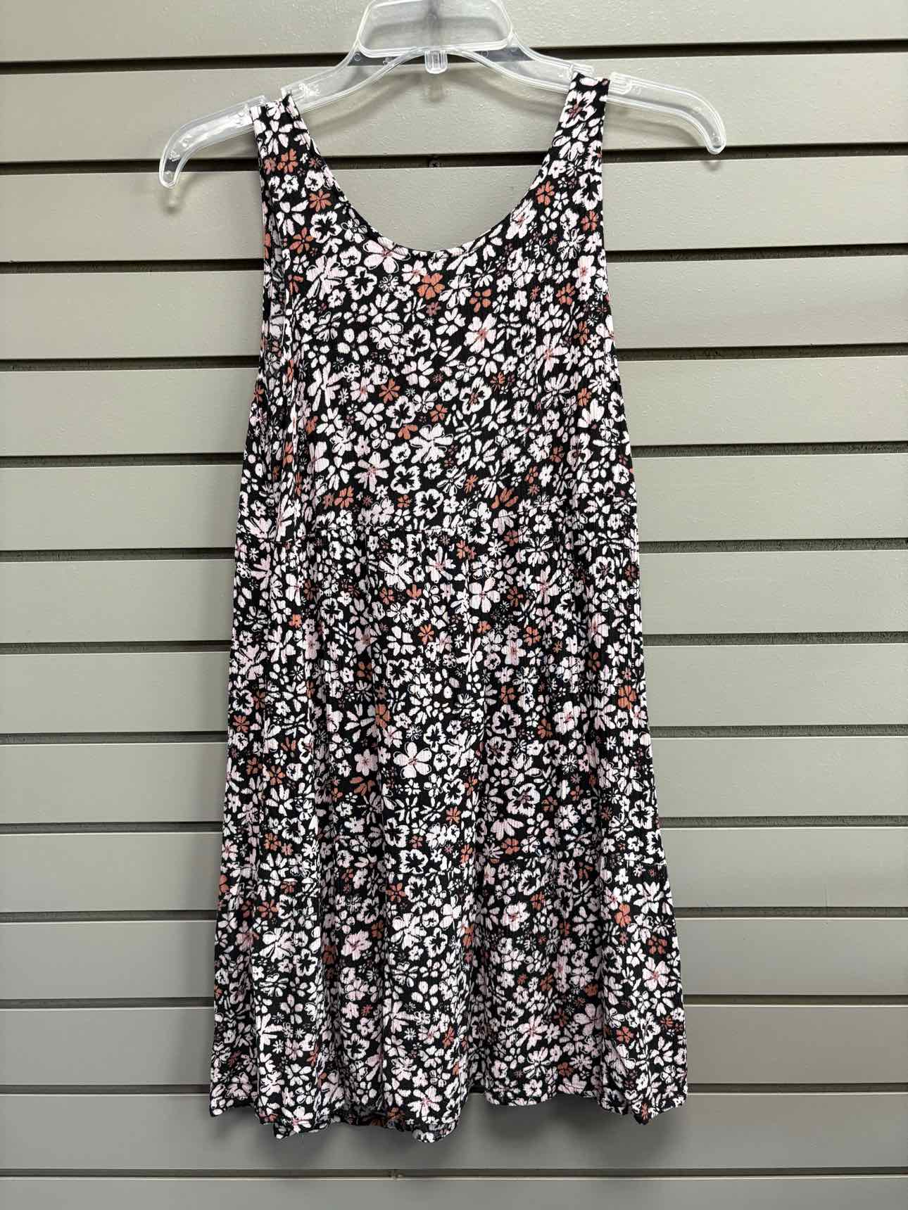Women's Size Small Pink Rose Tank Floral Above Knee Dress