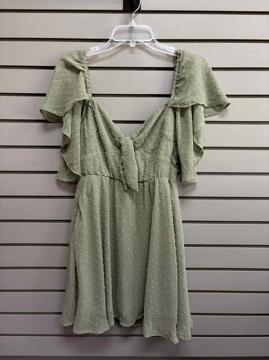 Women's Size M Green altar'd state Short Sleeve Midi Dress