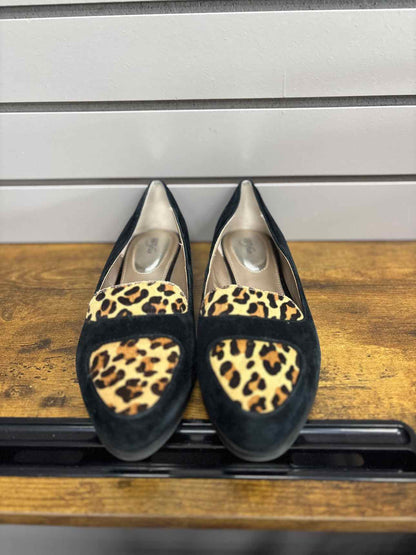 Women's W Shoe Size 9.5 Black Alfani Cheetah Slip On