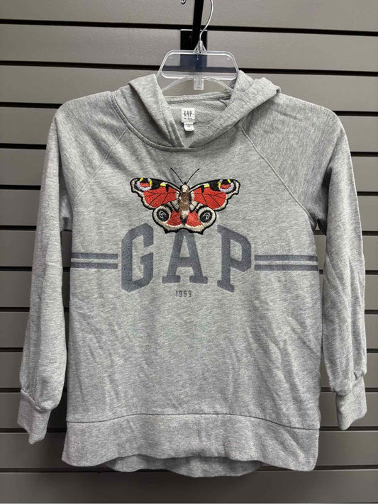 Girl's Child Size L GAP Kids Gray Hooded Long Sleeve Sweatshirt