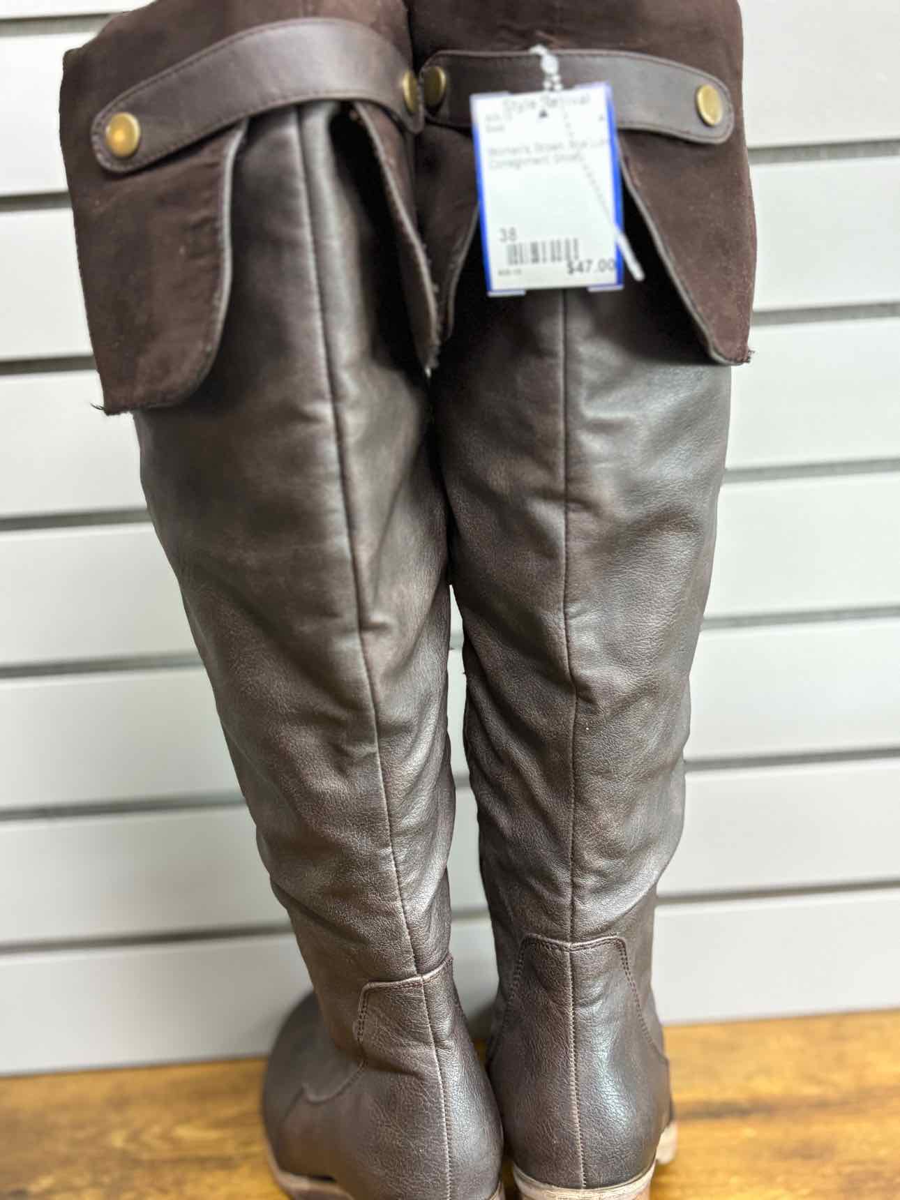 Women's W Shoe Size 38 Brown Muk Luks Boot