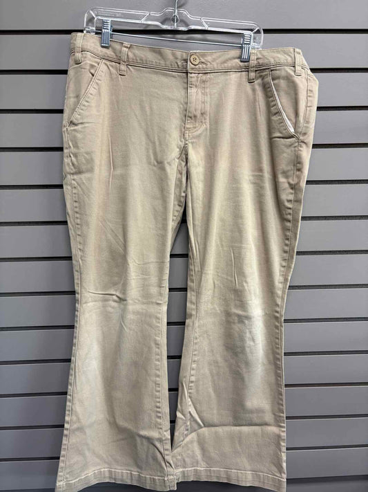 Women's Waist Size 17 Arizona Jeans Khaki Pant