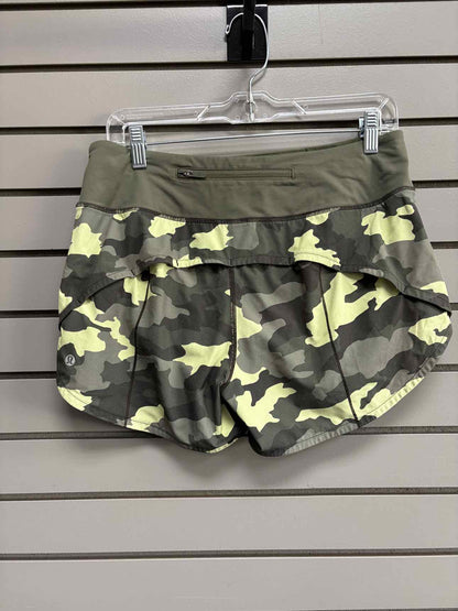 Women's Women Size 8 Lululemon Green Camoflage Short