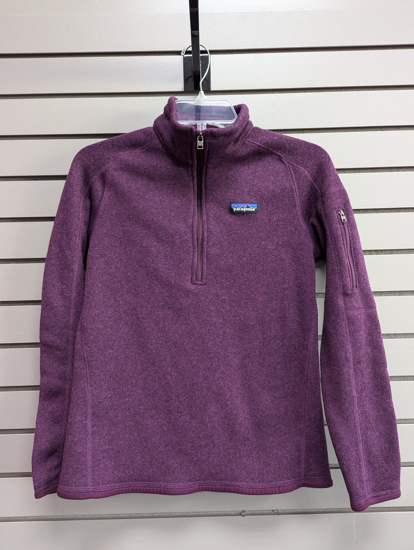 Women Size S Purple 1/4 Zip Patagonia Sweater