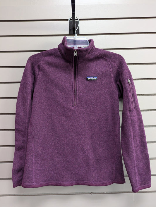 Women Size S Purple 1/4 Zip Patagonia Sweater