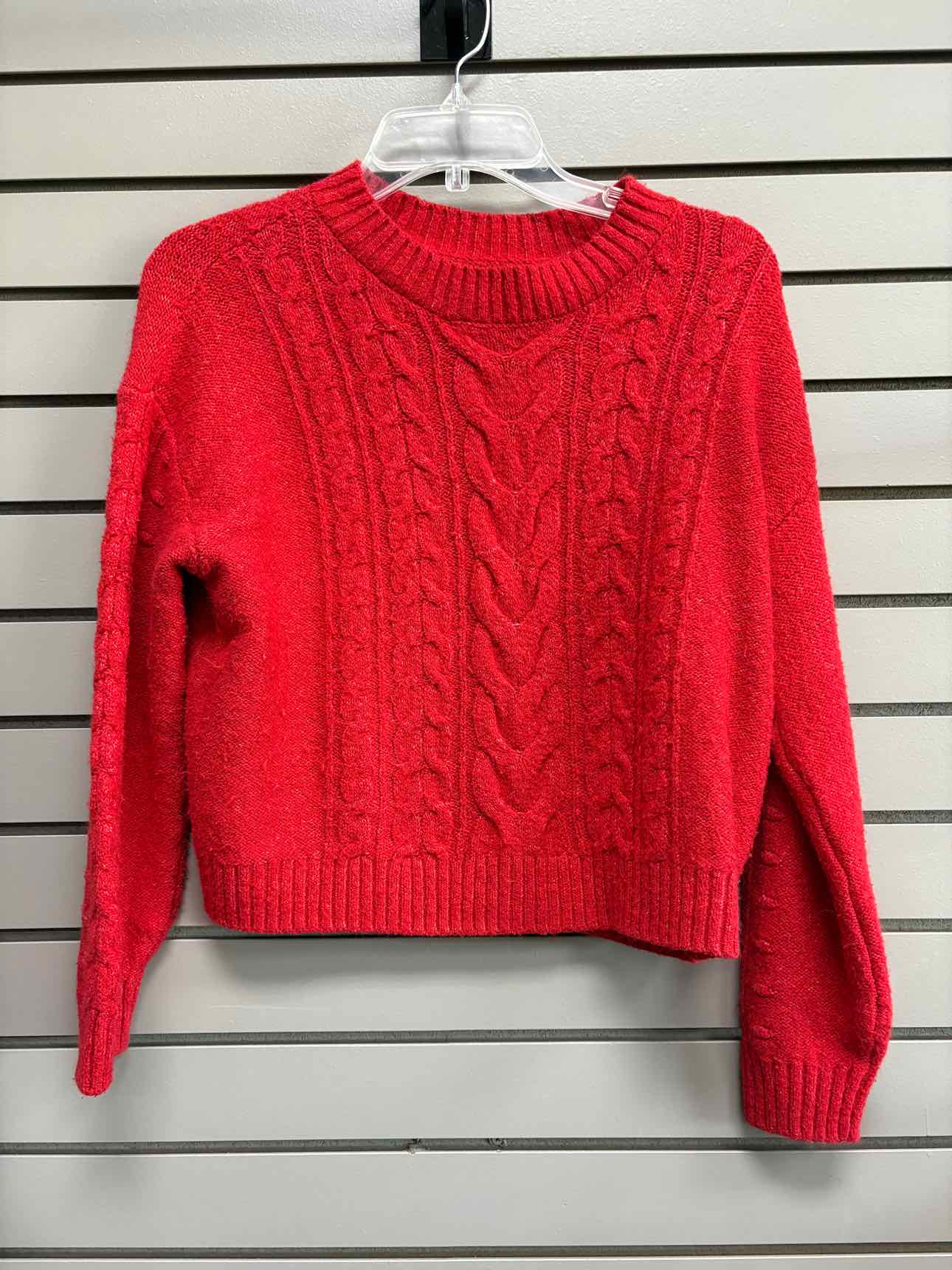 Girl's Child Size 10/12 Old Navy Red Long Sleeve Sweater