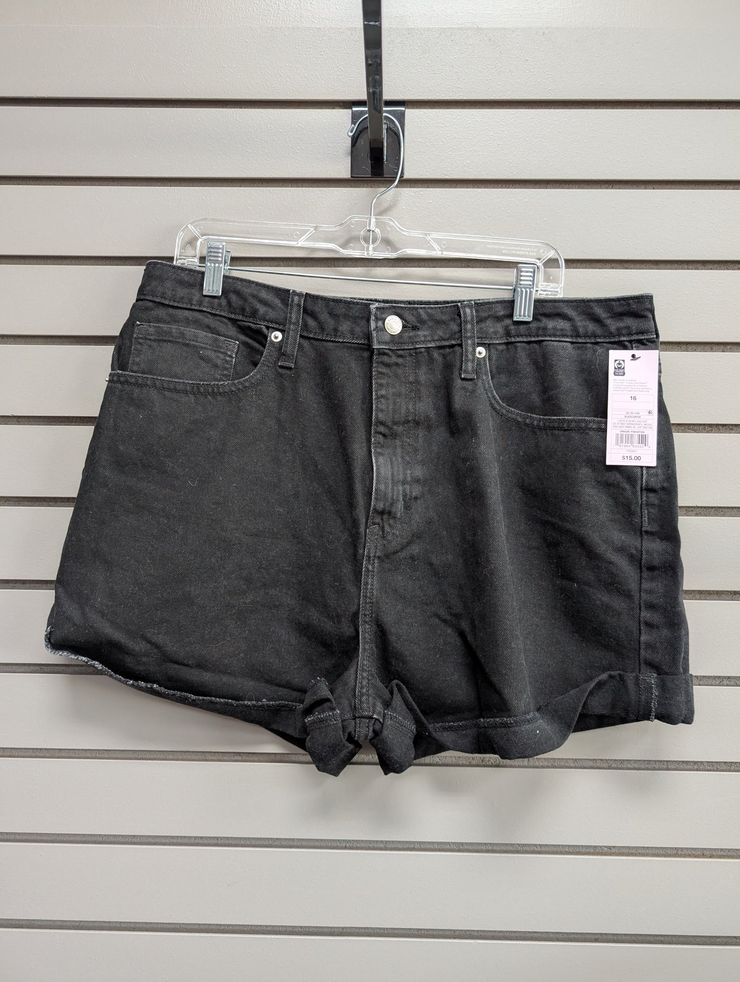 Women's Waist Size 16 Wild Fable Black Short