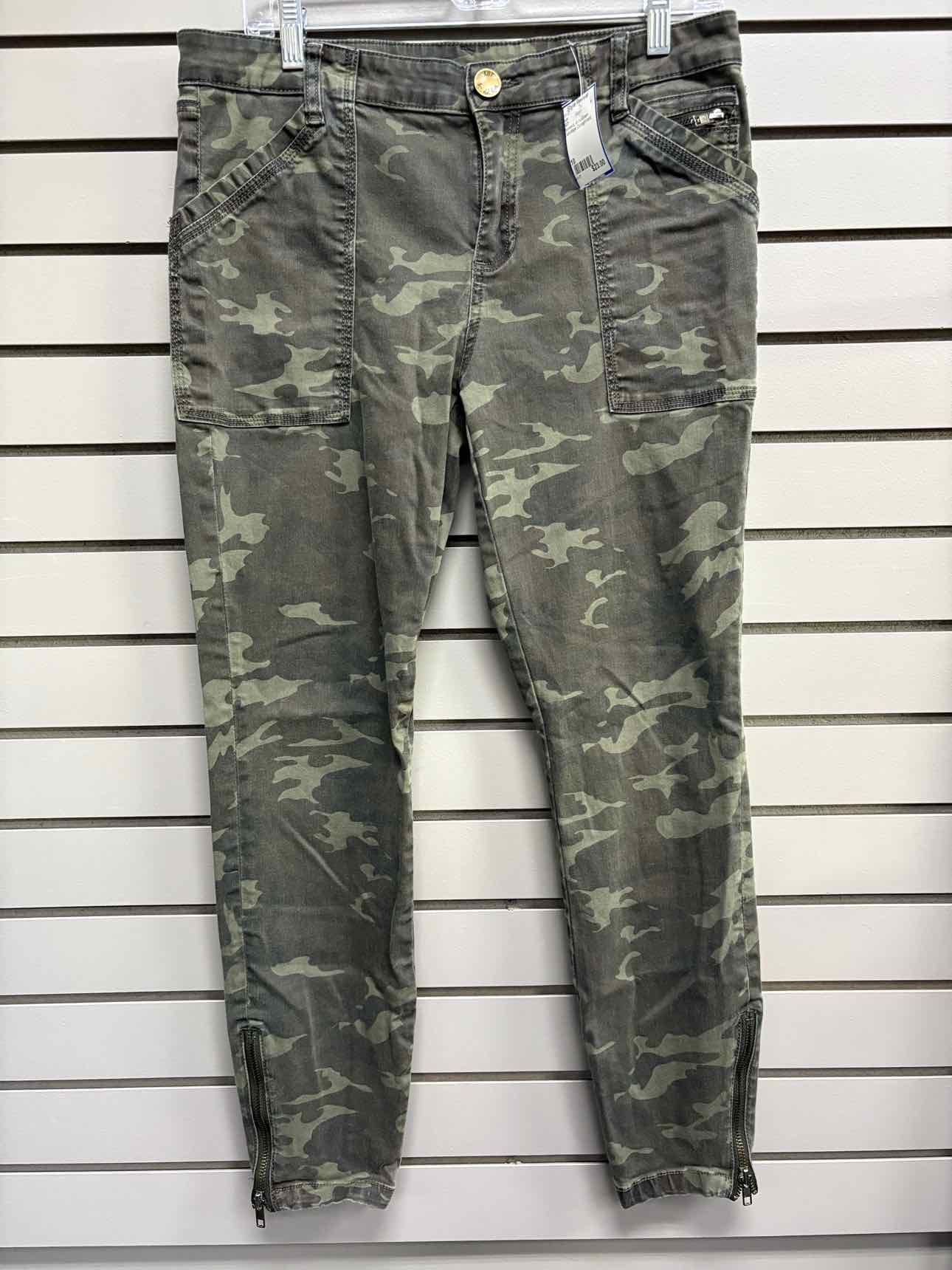 Women's Waist Size 10 KUT Army Green Camoflage Jean