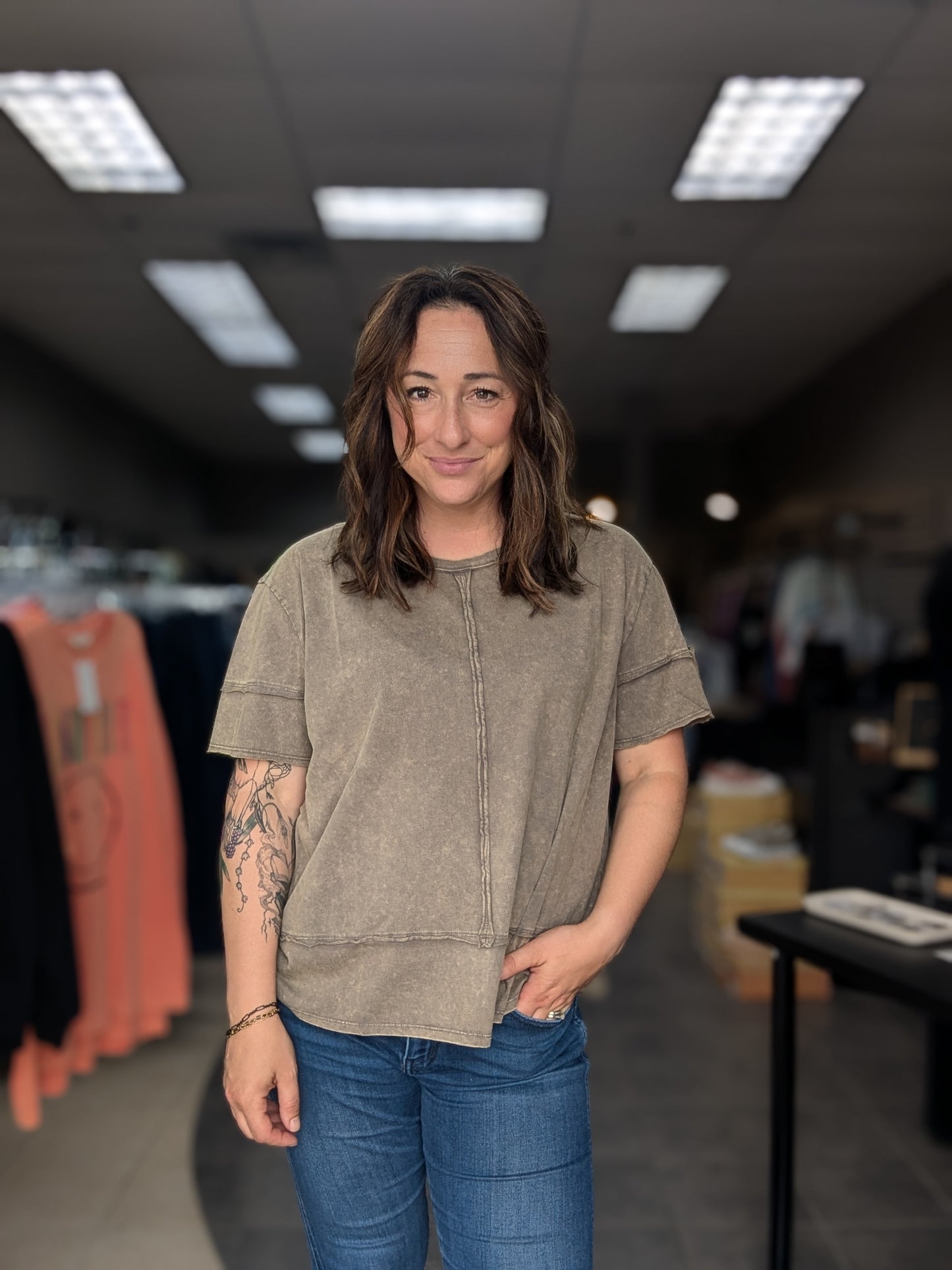 Raw Edge Vintage Wash Tee