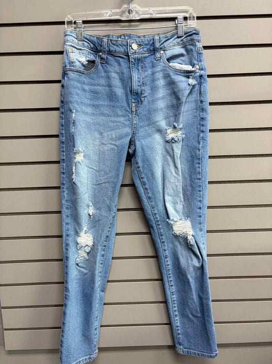 Women's Waist Size 9 No Boundaries Blue Distressed Jean