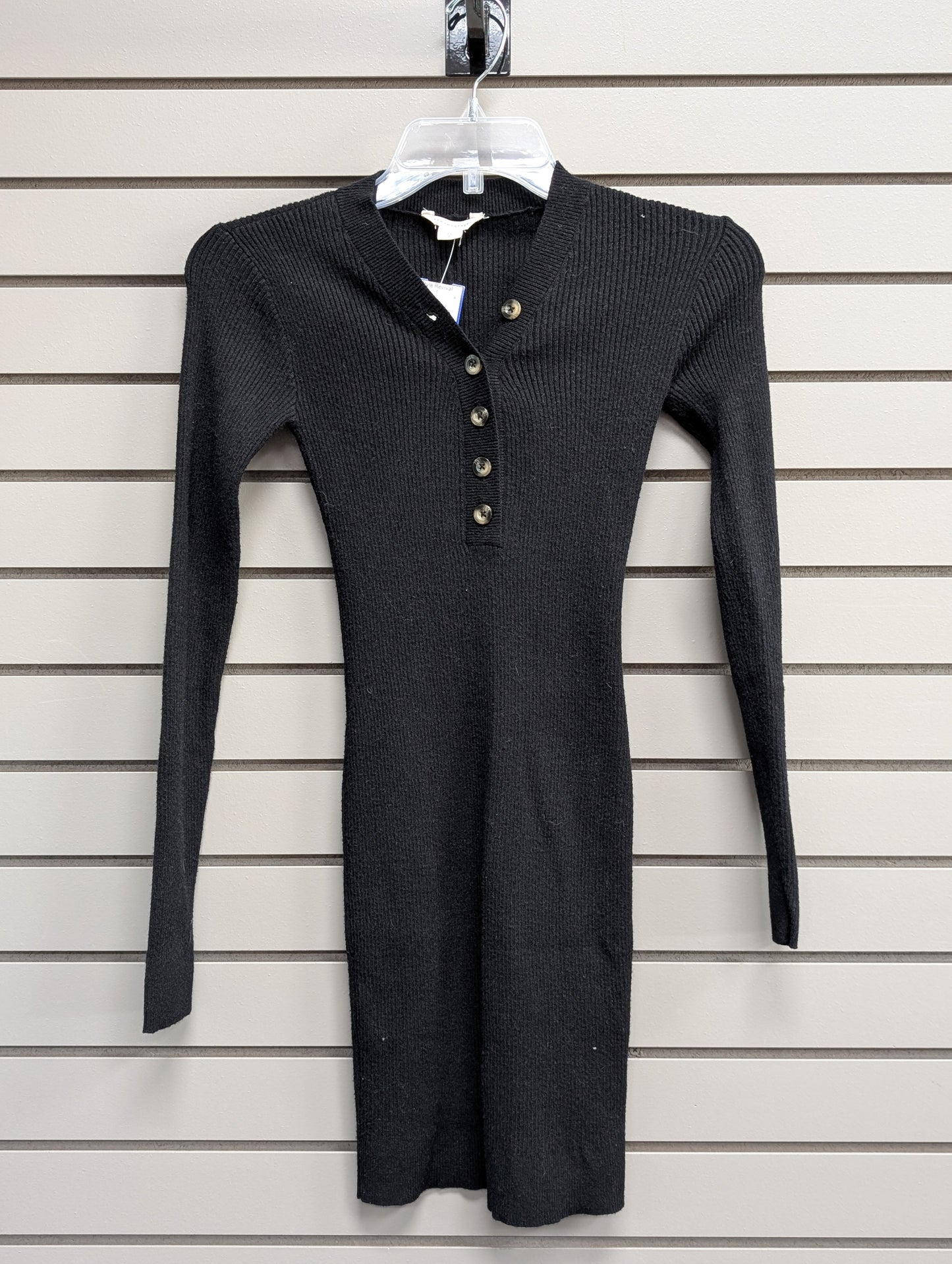Women's Size XS Black Aeropostale Long Sleeve Midi Dress