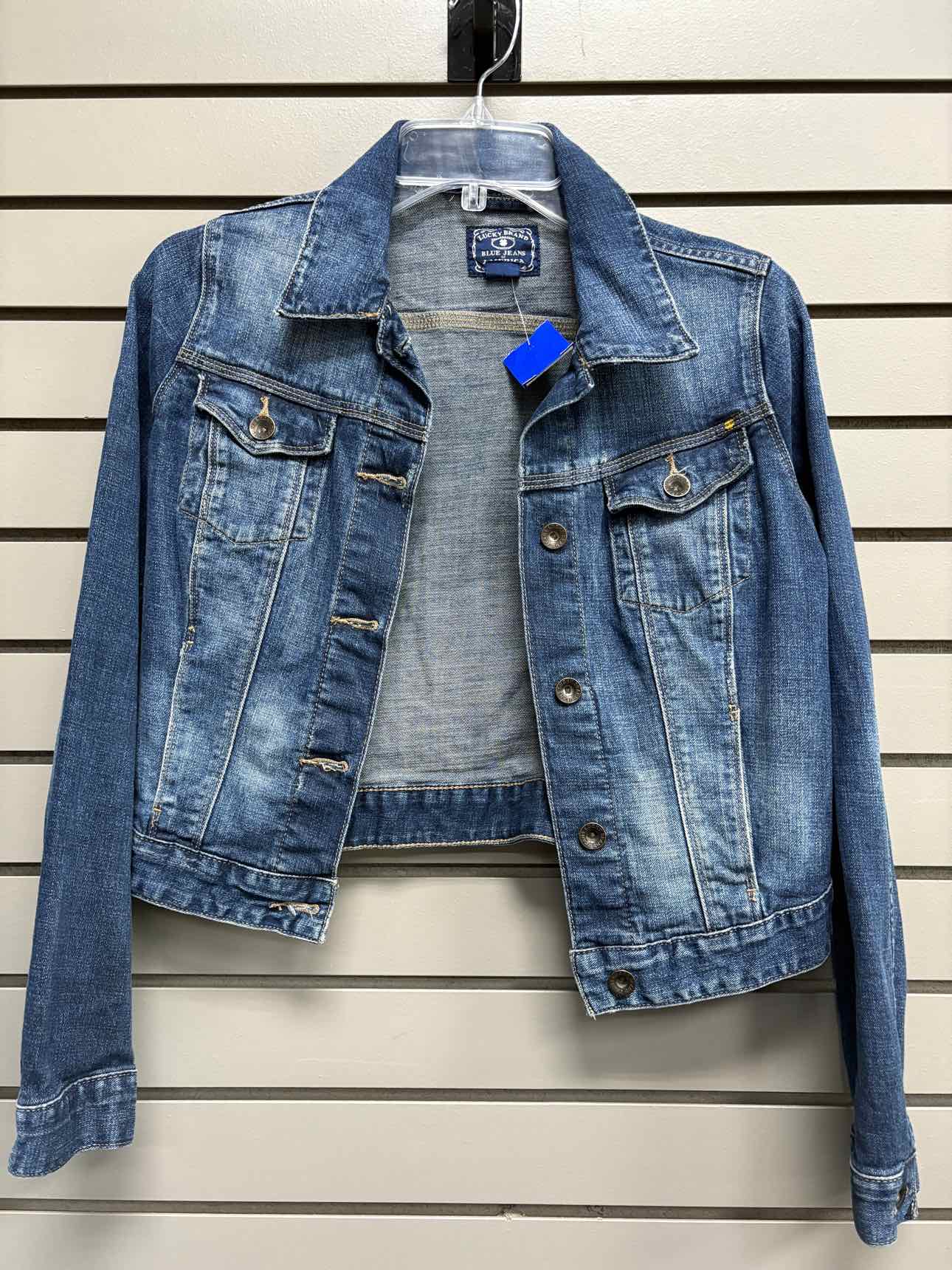 Women's Women Size S Lucky Brand Blue Denim Jean Jacket