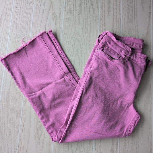 Women's Waist Size 10 KUT Purple Wide Leg Jean