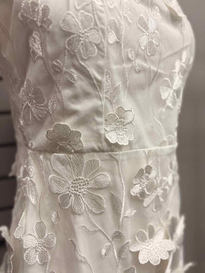 Women's Size M White Lulus Tank Floral Above Knee Dress