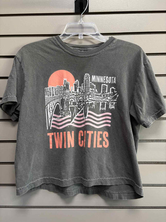 Women's Women Size M Gray Comfort Colors Short Sleeve Shirt