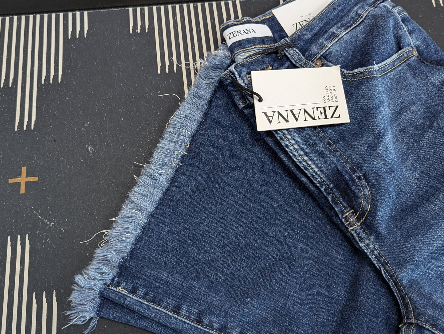 Mid Rise Fringe Flare