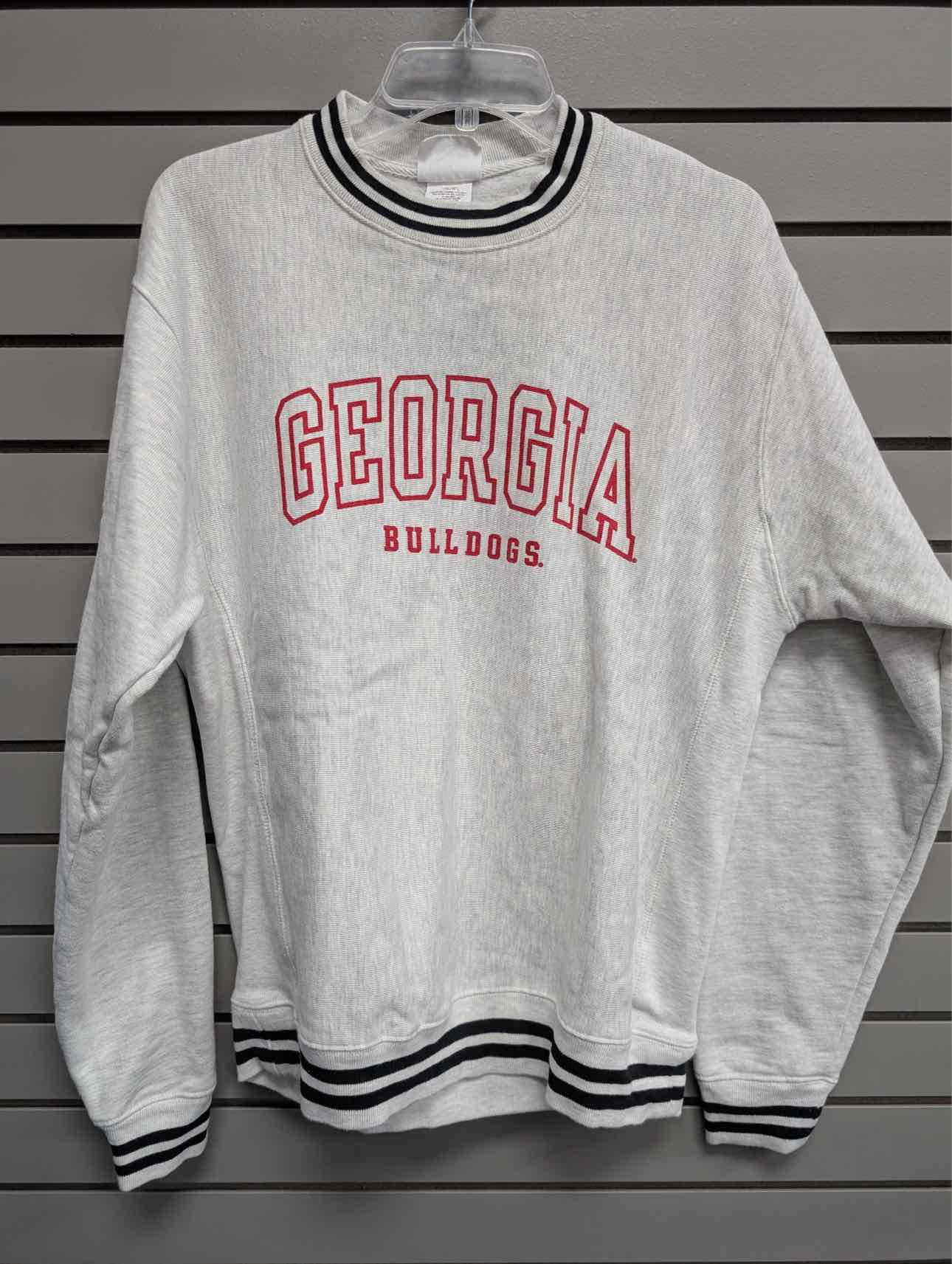 Women's Women Size M Light Gray Champion Crew Long Sleeve Sweatshirt