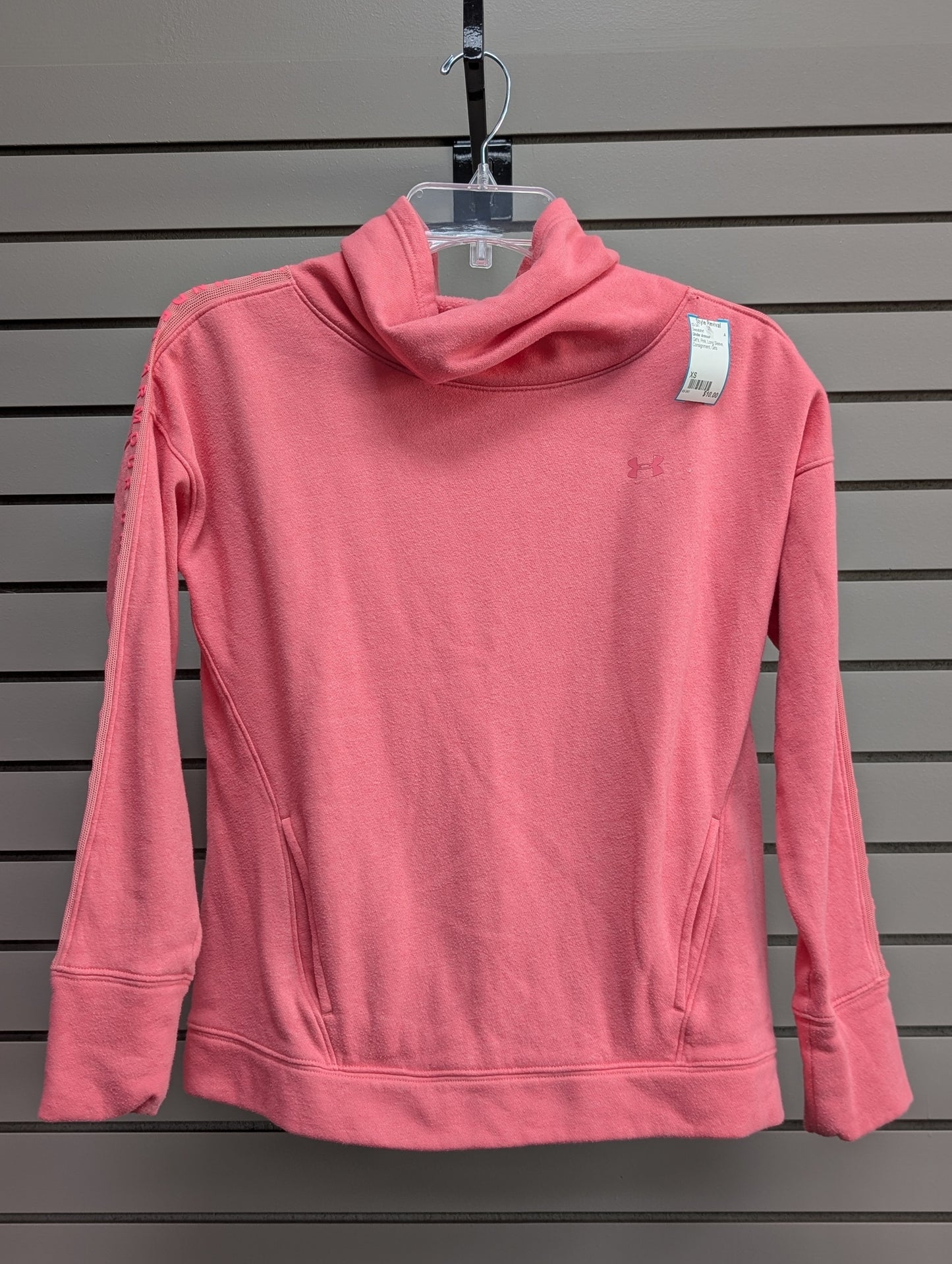 Girl's Child Size XS Under Armour Pink Long Sleeve Sweatshirt