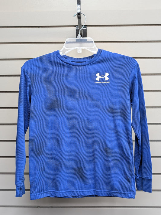 Boy's Child Size M Blue Long Sleeve Shirt