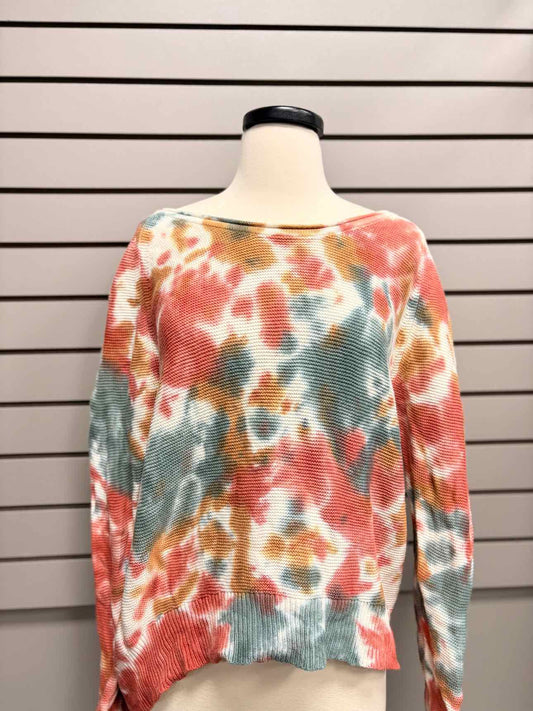 Women's Women Size XS Multi-Color Lou & Grey Tie Dye Long Sleeve Shirt