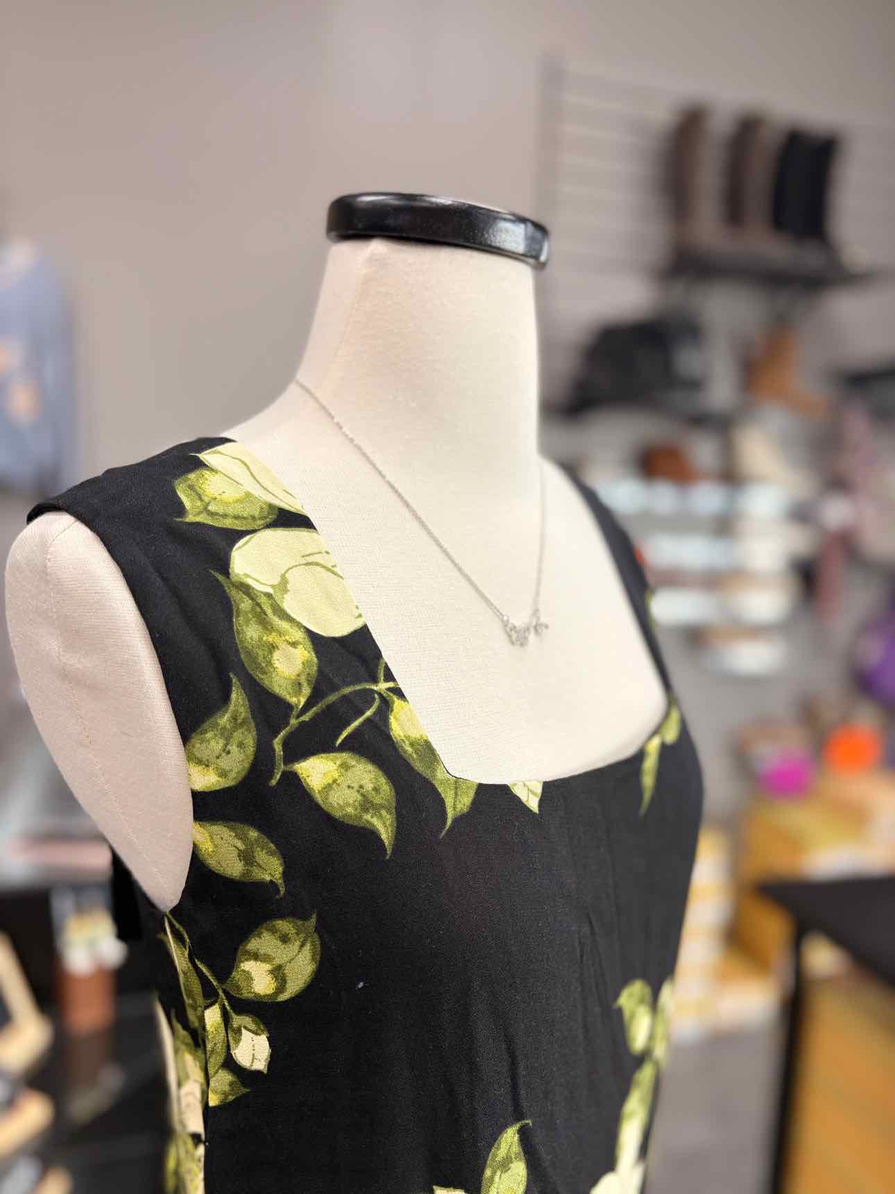 Women's Size Small Black Reformation Tank Floral Maxi Dress