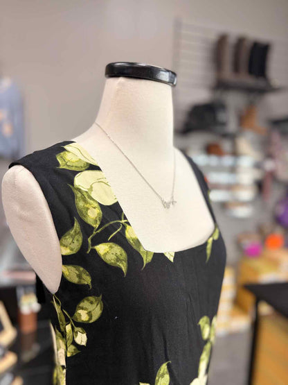 Women's Size Small Black Reformation Tank Floral Maxi Dress