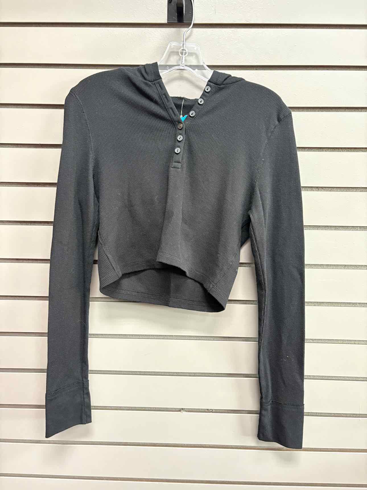 Girl's Child Size L Aeropostale Black Hooded Long Sleeve Shirt