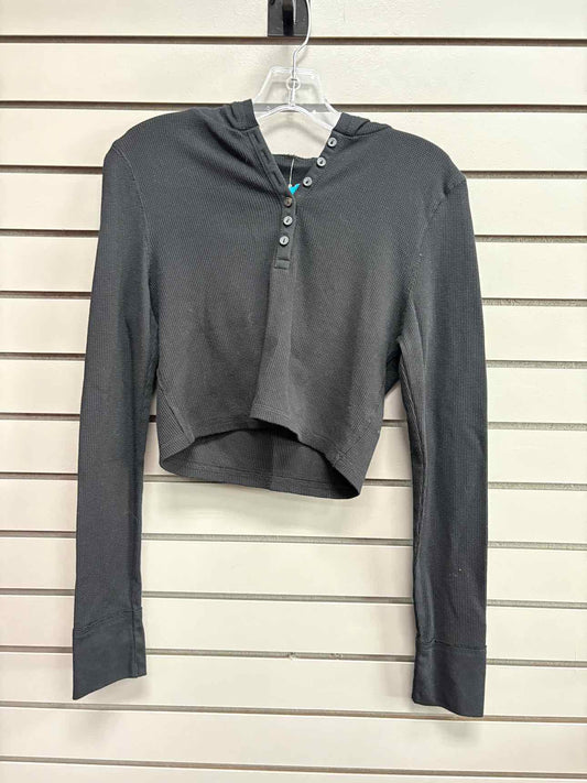 Girl's Child Size L Aeropostale Black Hooded Long Sleeve Shirt