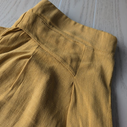 Women's Waist Size M Unknown Mustard Wide Leg Pant