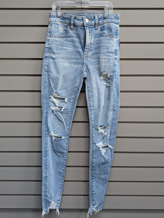 Women's Waist Size 2 American Eagle Light Blue Jean