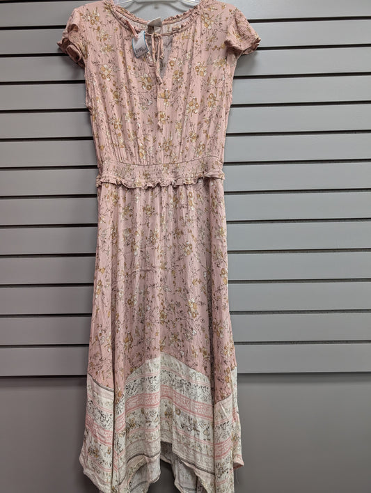 Women's Size 2X Blush knox rose Short Sleeve Floral Maxi Dress