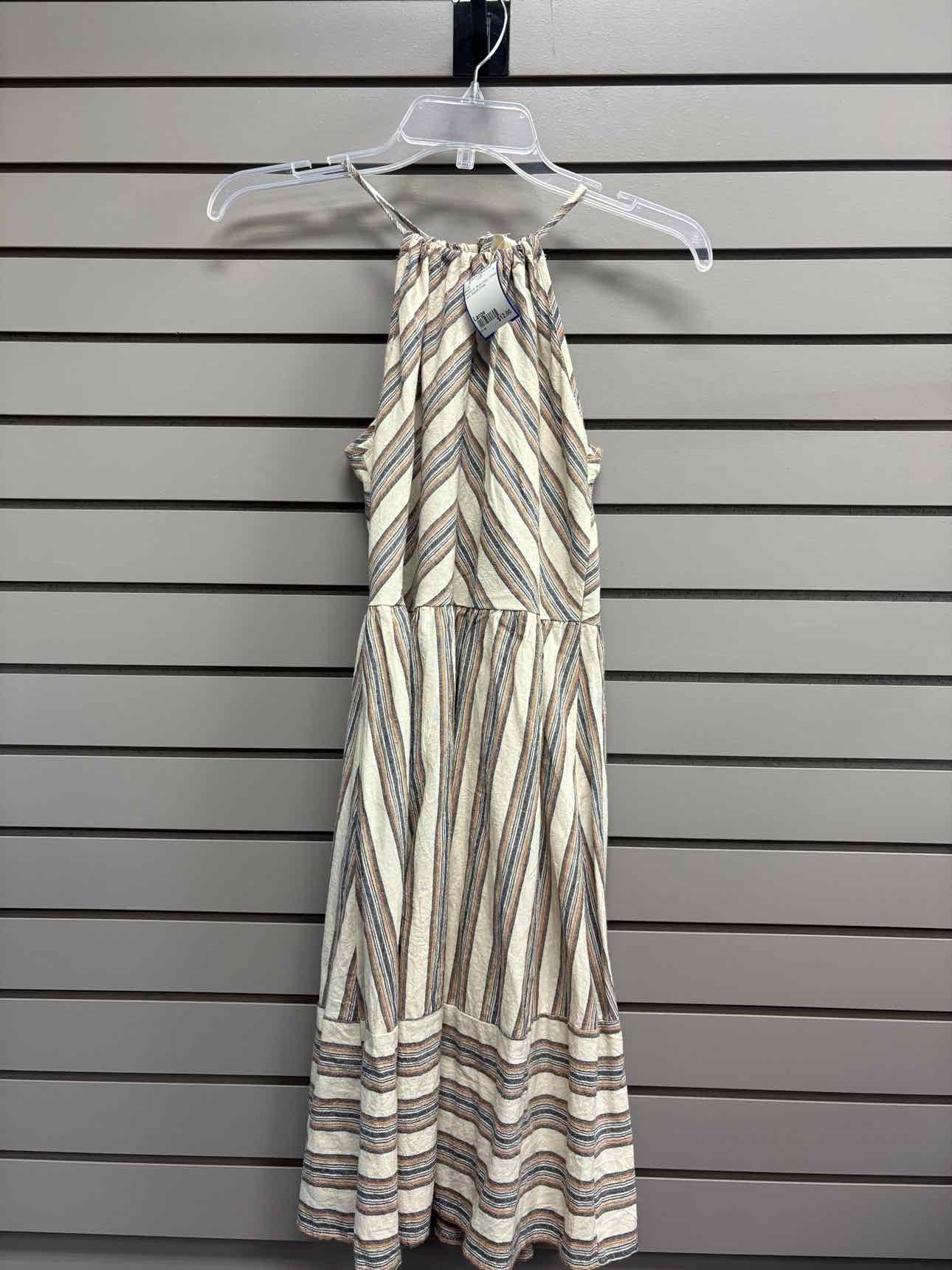 Women's Size Large Multi-Color Blush Tank Stripe Above Knee Dress