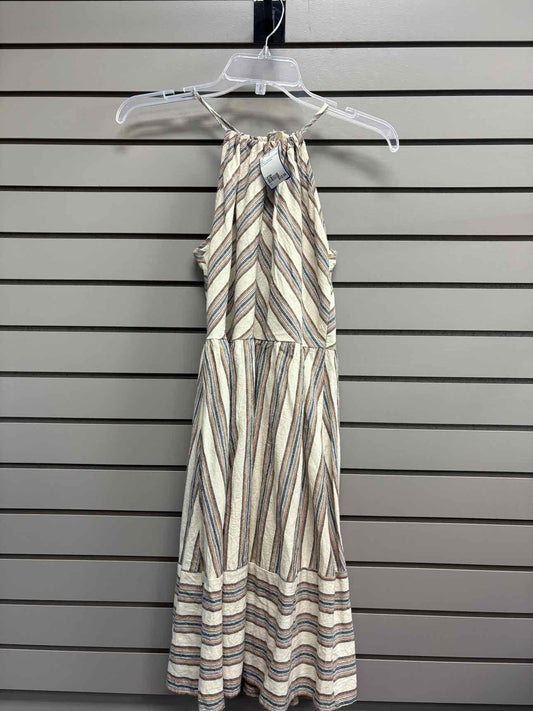 Women's Size Large Multi-Color Blush Tank Stripe Above Knee Dress