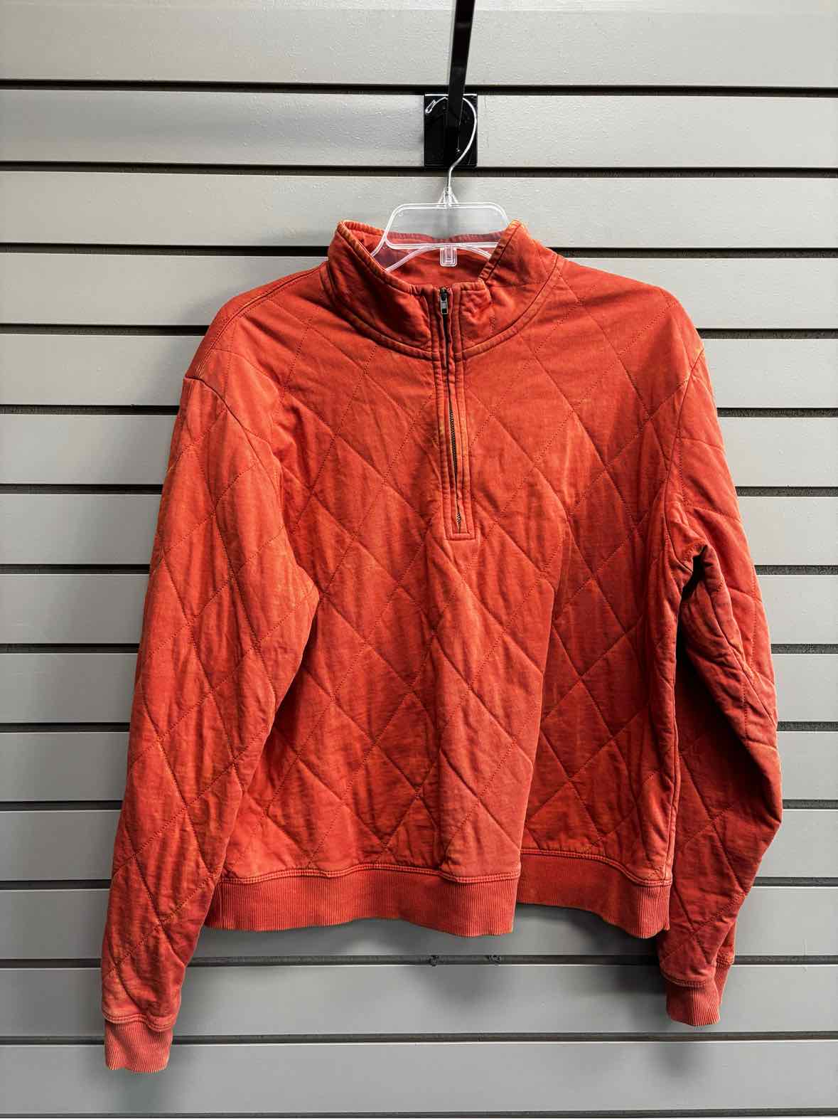 Women's Women Size L Orange Universal Thread 3/4 Zip Long Sleeve Sweatshirt