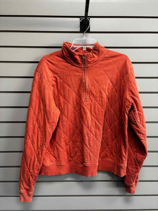 Women's Women Size L Orange Universal Thread 3/4 Zip Long Sleeve Sweatshirt
