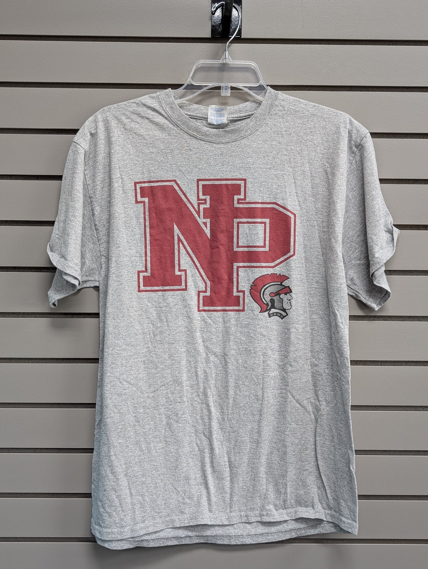 Women's Women Size L Gray Port & Company New Prague Short Sleeve Shirt