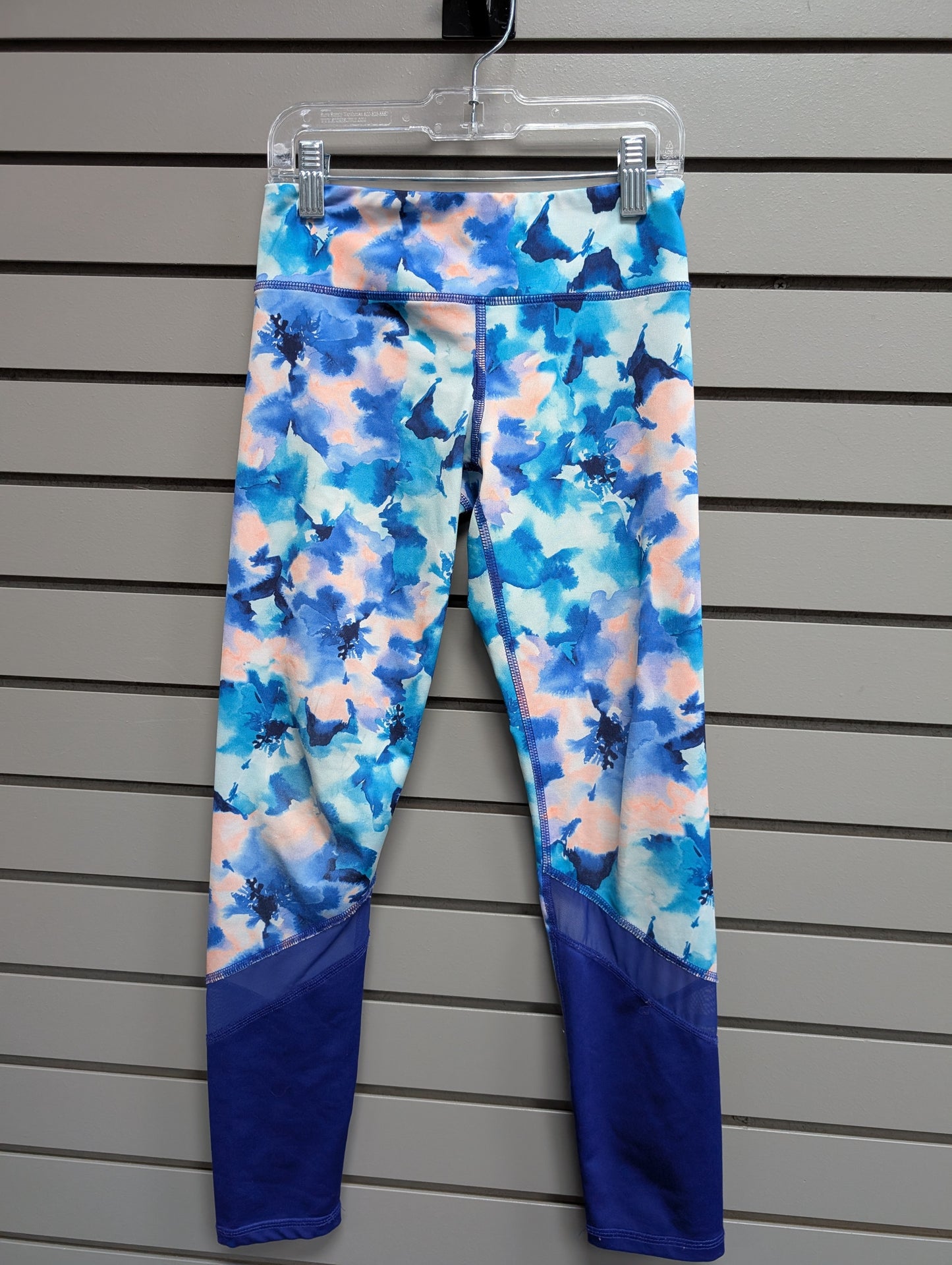 Girl's Child Size M Old Navy Blue Floral Legging
