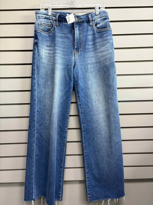 Women's Waist Size 10 Long KUT Blue Wide Leg Jean