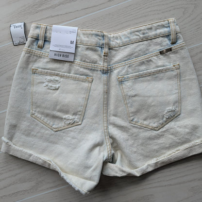Women Size M KanCan White Wash Short