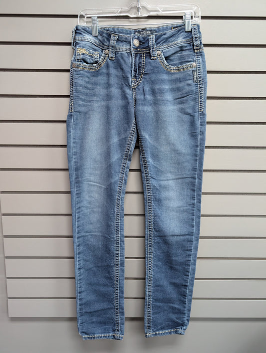 Women's Waist Size 28 Silver Jeans Co Blue Jean