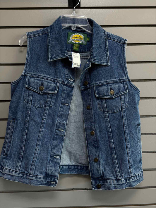 Women's Women Size M Cabela's Blue Denim Vest