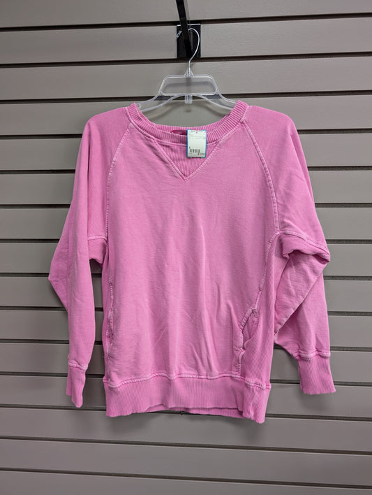 Women's Women Size S Pink Zenana Crew Long Sleeve Shirt