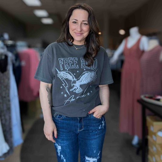 Free Bird America Comfort Colors Graphic Tee