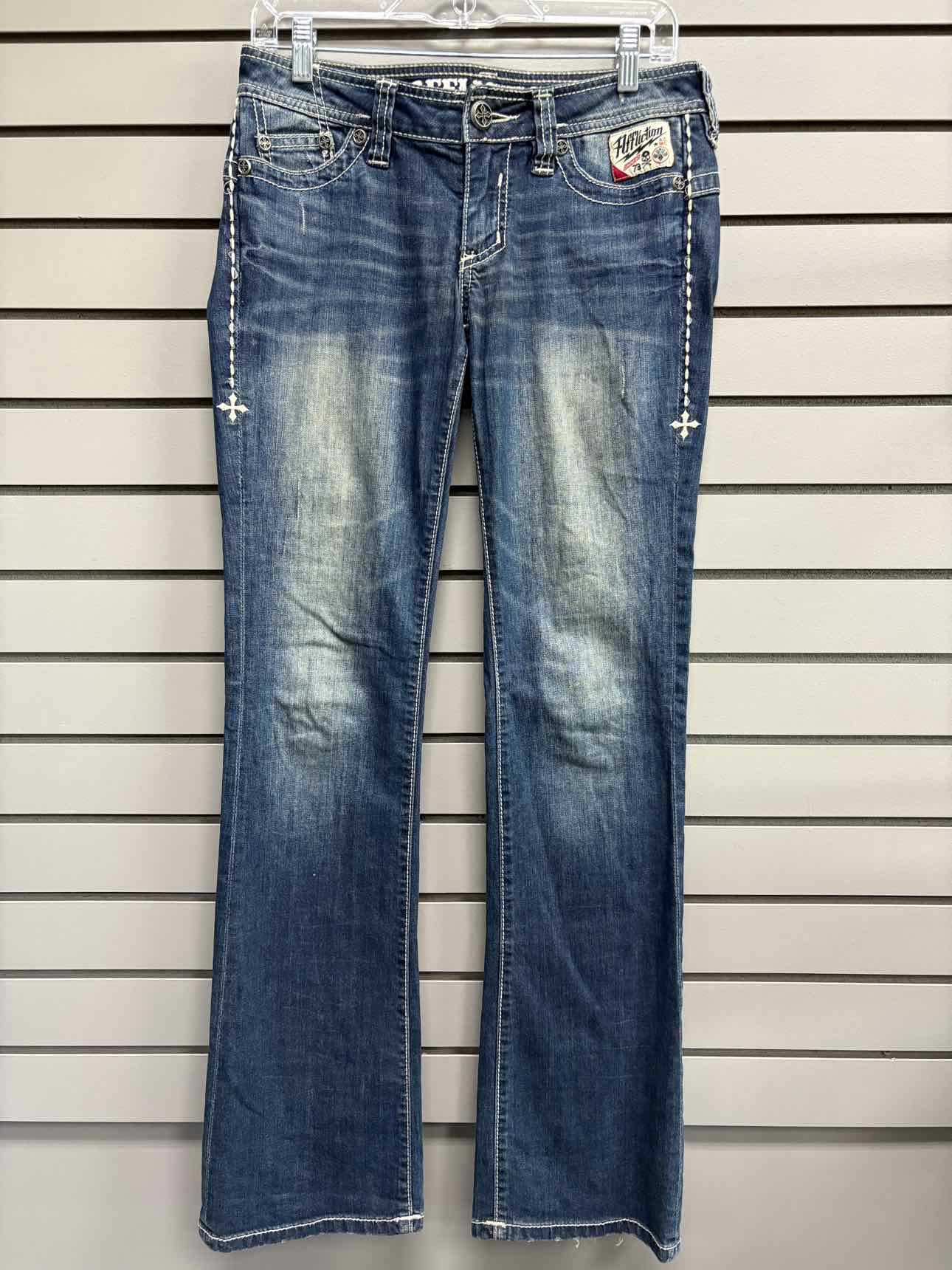 Women's Waist Size 27 Affliction Blue Jean