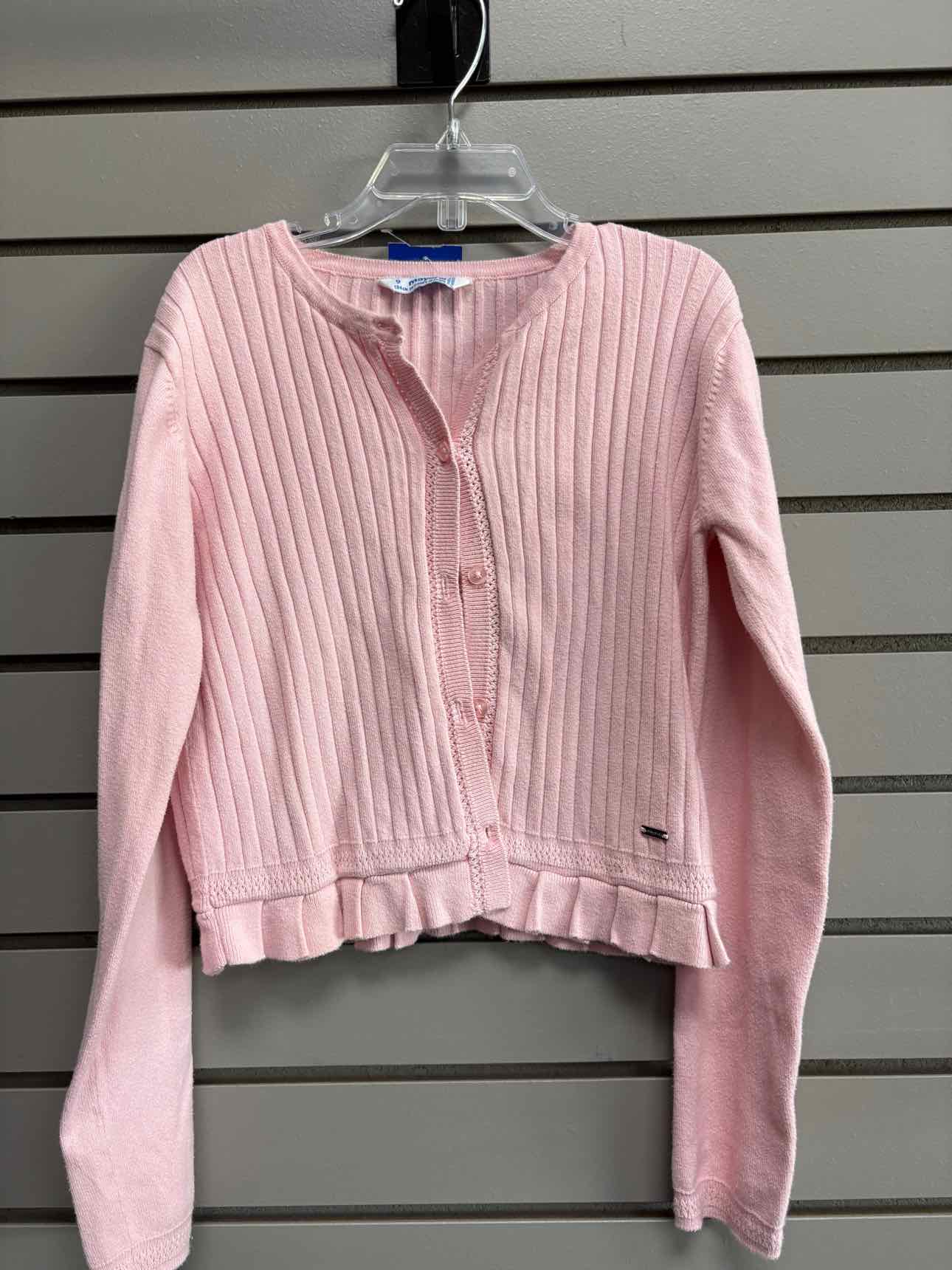 Girl's Child Size 9 Mayoral Light Pink Long Sleeve Shirt