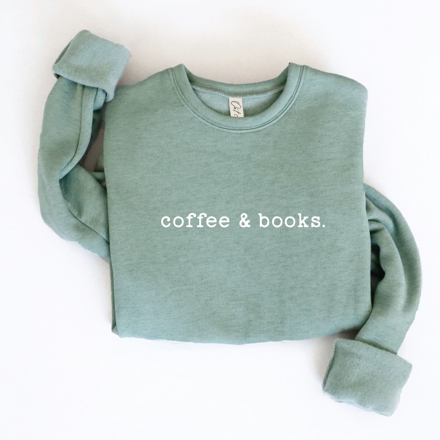 Coffee & Books Plus Crewneck Sweatshirt